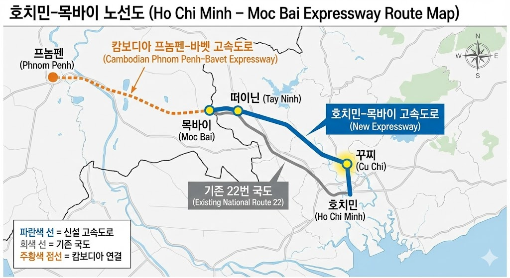 베트남 고속도로 투자 분석 및 호치민 목바이 고속도로 수혜주 리포트
